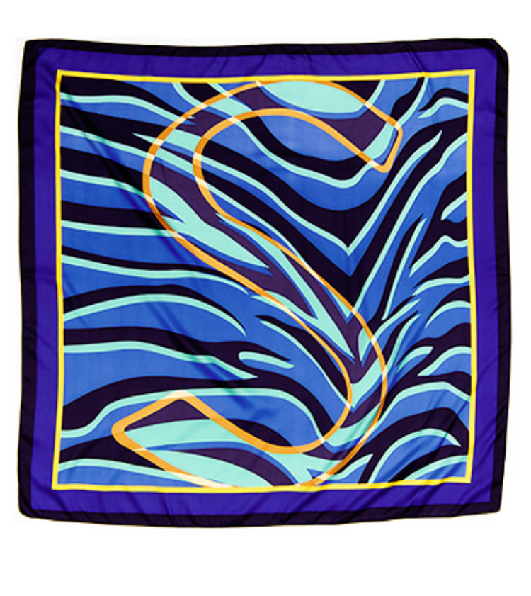 Multi Printed Silky Twill Scarf, VARIOUS COLORS
