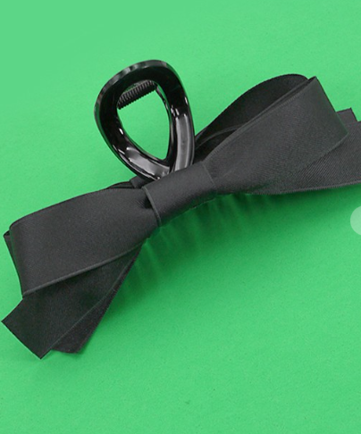 Silk Ribbon Bow Hair Clip, VARIOUS