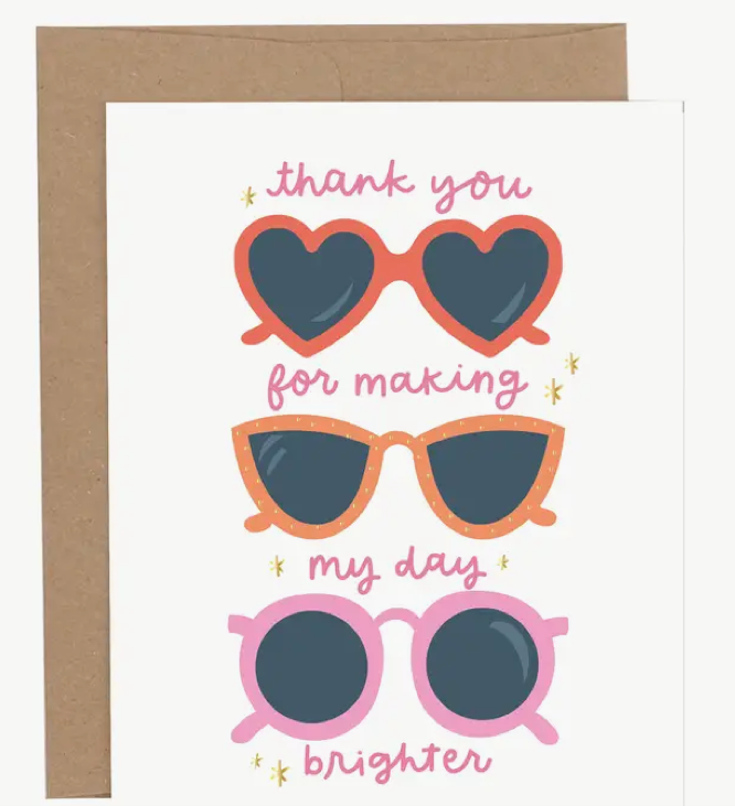Thank You Sunglasses Greeting Card