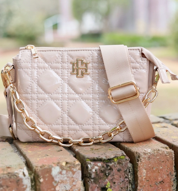 Nude Jace Quilted Crossbody