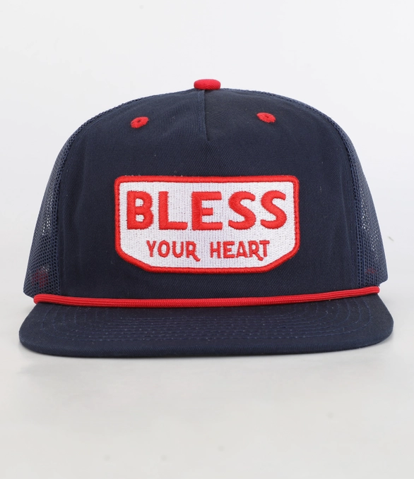 Navy "Bless Your Heart" Hat