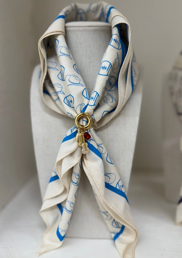 Blue Game Day Bandana Scarf