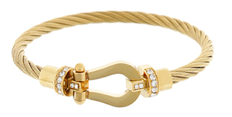 Horsebit Rope Wire Bangle Bracelet, VARIOUS