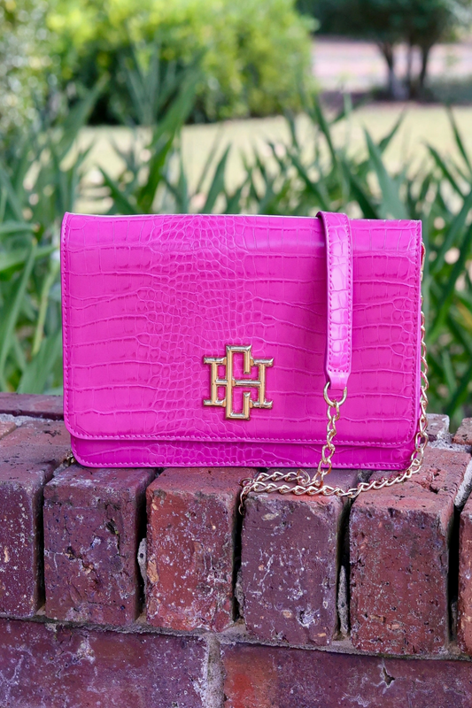Caroline Hill - HOT PINK EC BRYN Clutch Crossbody