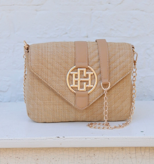 Caroline Hill - Isabella Natural Woven Crossbody