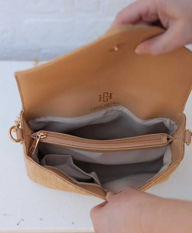 Caroline Hill - Isabella Natural Woven Crossbody