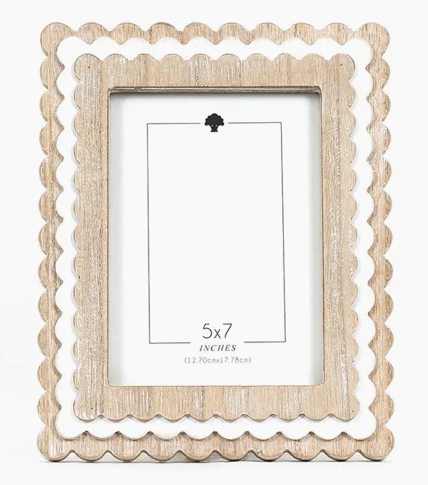 3 Tiered Scallop Frame-5x7 Pic, VARIOUS