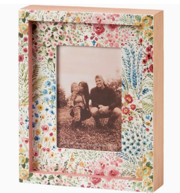 Mixed Floral 4x6 Box Picture Frame