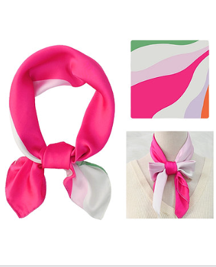 Colorful Print Bandana Scarf, VARIOUS