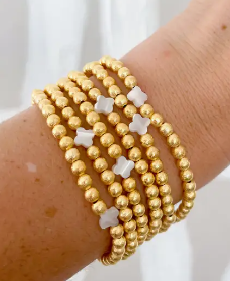 Pearl Cross Bracelet