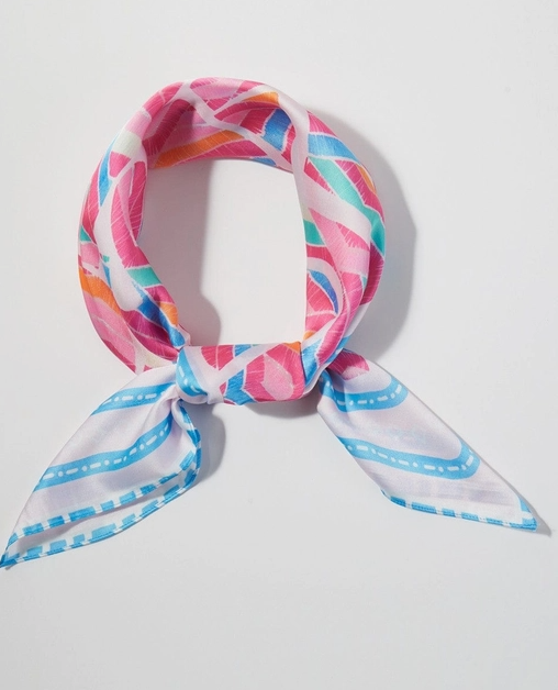 Pink Abstract Tribal Print Bandana