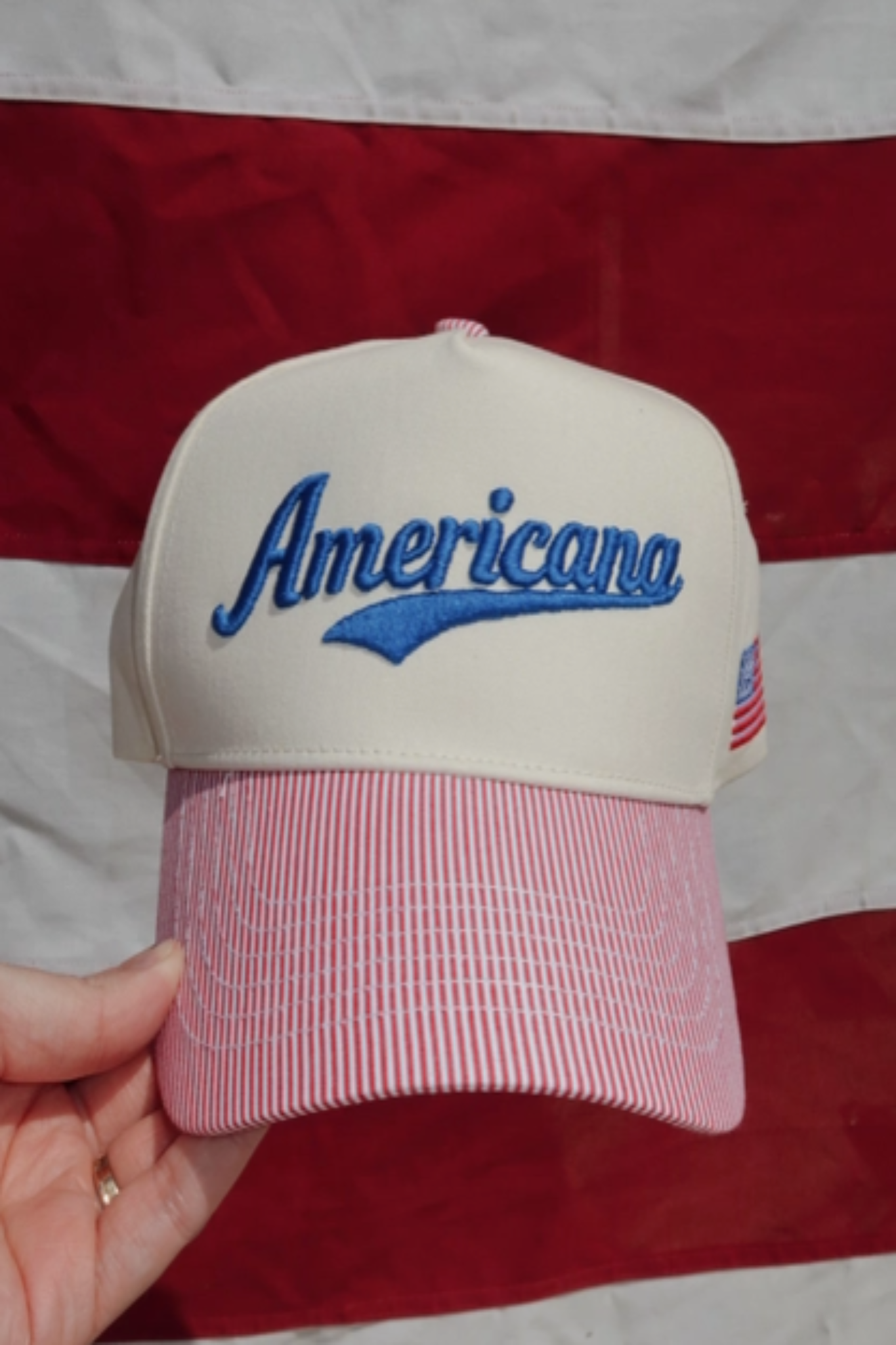 Americana Striped Hat Jaxe + Grace Boutique