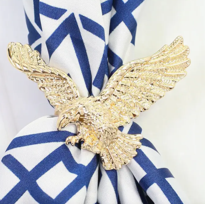 Gold Eagle Scarf Slide Jaxe + Grace Boutique
