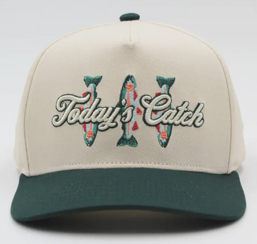 "Today's Catch" Embroidered Fish Hat Jaxe + Grace Boutique