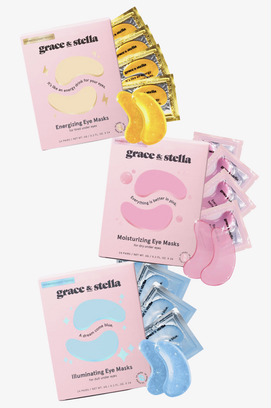 Grace & Stella Eye Masks (24 Pack), VARIOUS