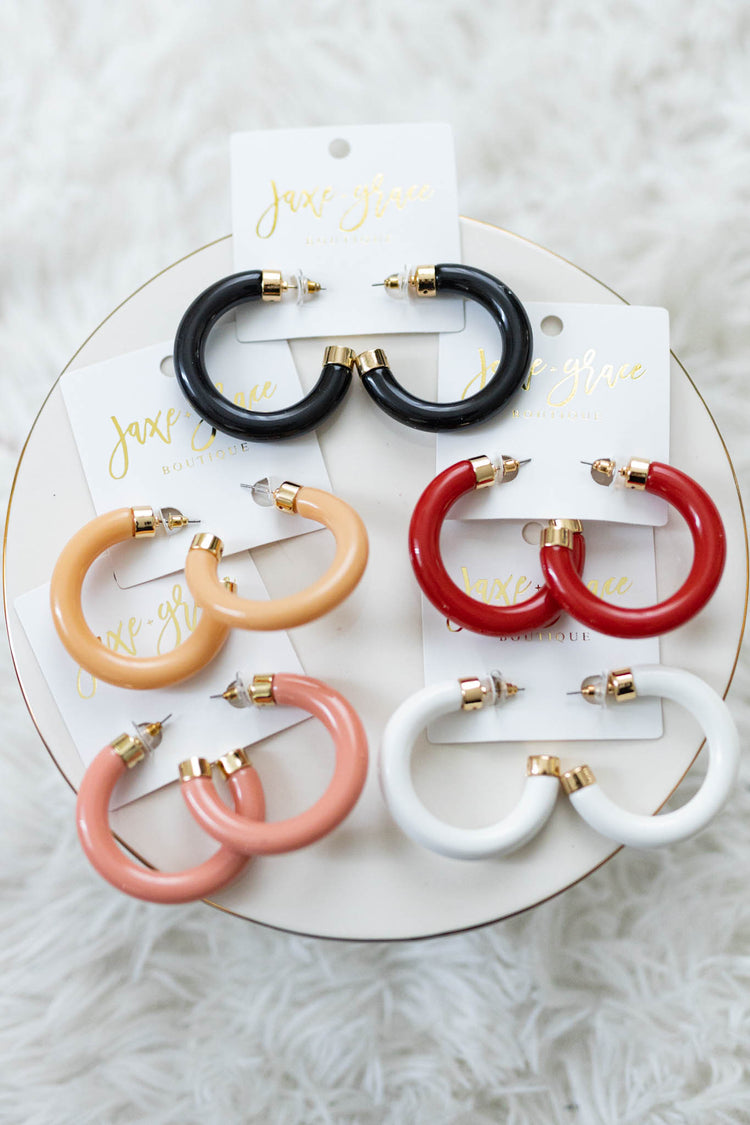 Acrylic Color Hoops, VARIOUS COLORS