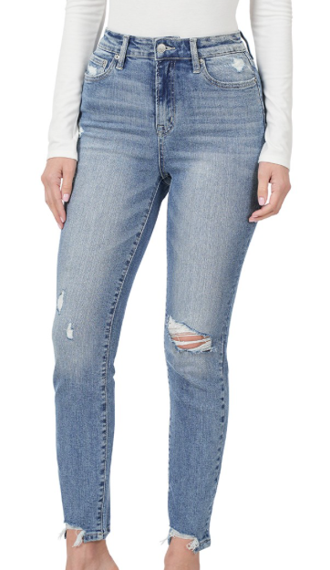 Z Light Washed Distressed Skinny Jeans