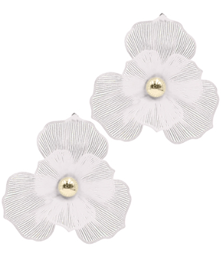 Filigree Color Flower Earrings, VARIOUS