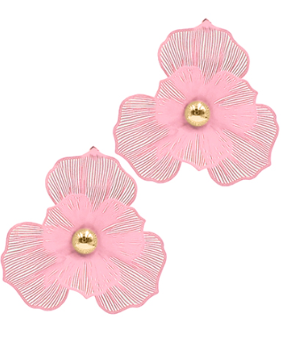 Filigree Color Flower Earrings, VARIOUS