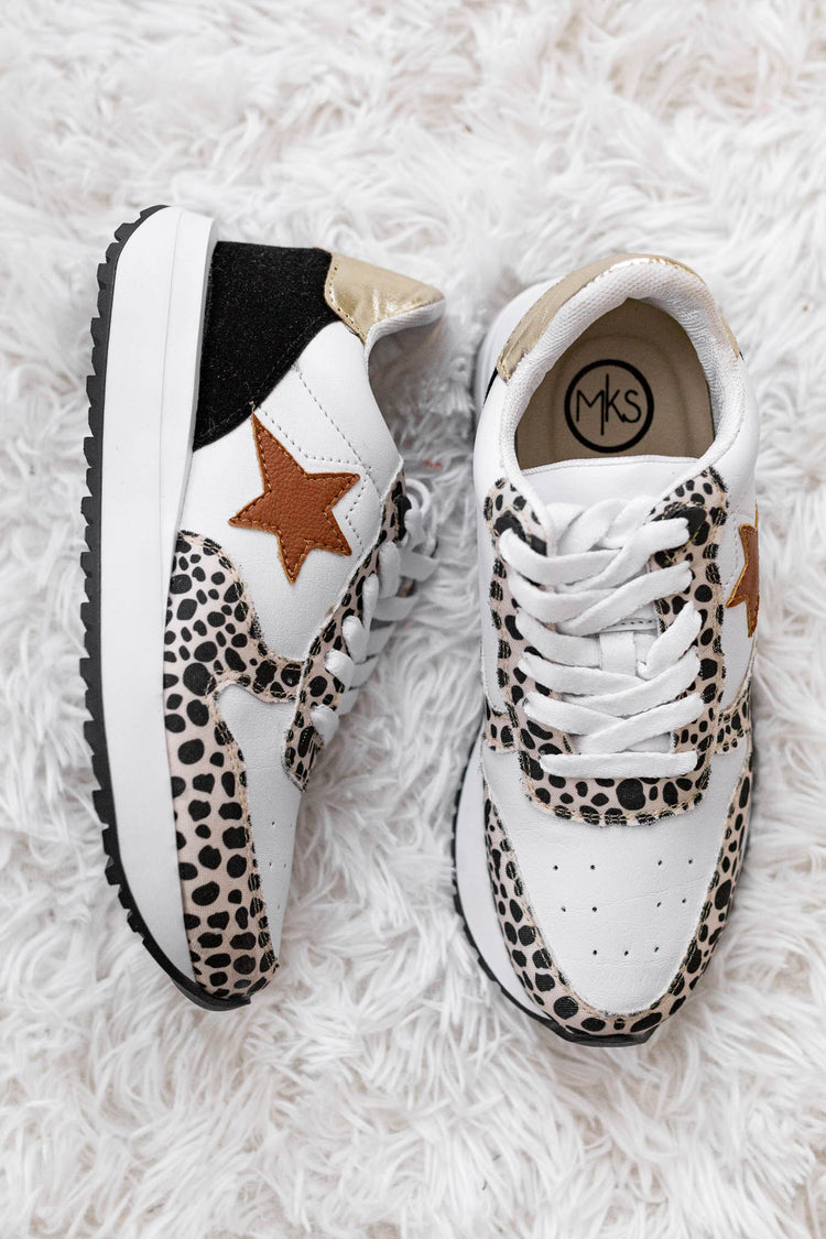 Speckled Tan Star Sneakers